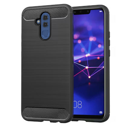 Coque pour Huawei Mate 20 Lite, Techsuit, Carbone, Noire