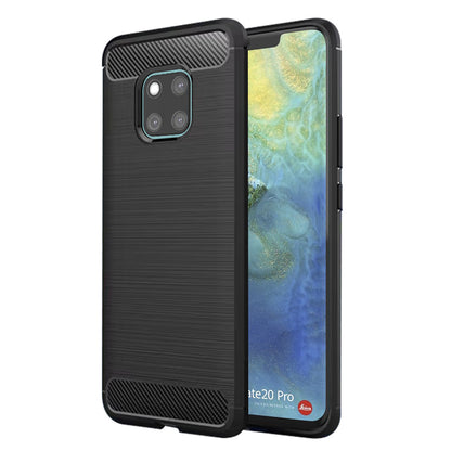 Coque pour Huawei Mate 20 Pro, Techsuit, Carbone, Noire