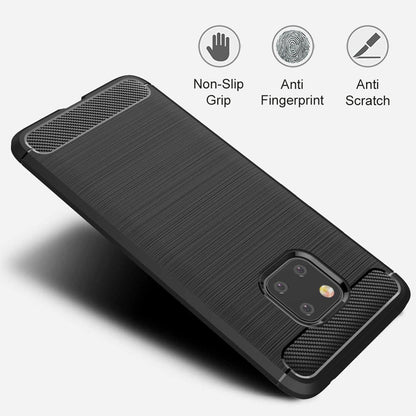Coque pour Huawei Mate 20 Pro, Techsuit, Carbone, Noire