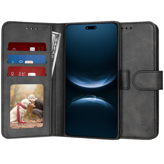 Étui pour Huawei nova 14 Pro, Techsuit, Diary Book, Noir