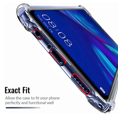 Case for Huawei P Smart (2019), Techsuit, Shockproof Clear, Transparent