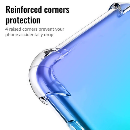 Case for Huawei P Smart (2019), Techsuit, Shockproof Clear, Transparent
