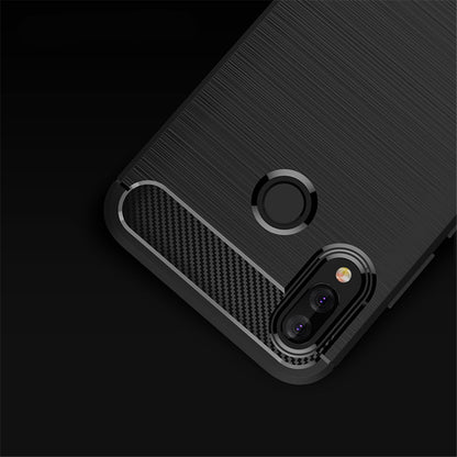 Hülle für Huawei P20 Lite, Techsuit, Carbon, Schwarz
