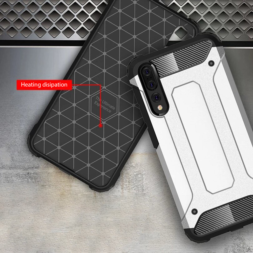 Case for Huawei P20 Pro, Techsuit, Hybrid Armor, Black
