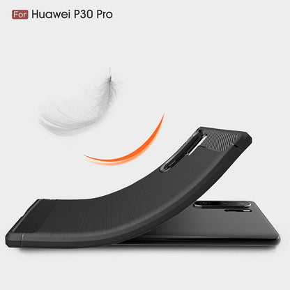 Coque pour Huawei P30 Pro New Edition / P30 Pro, Techsuit, Carbone, Noire