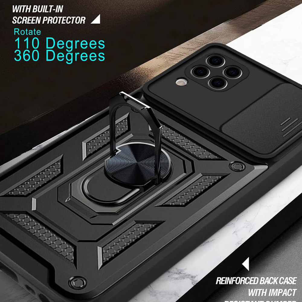 Coque pour Huawei P40 lite 4G, Techsuit, CamShield, Noire