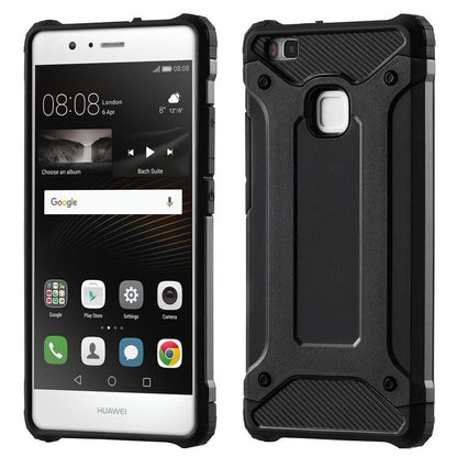 Coque pour Huawei P9 lite (2016), Techsuit, Hybrid Armor, Noire