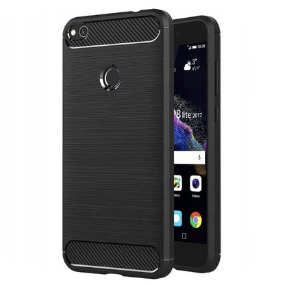 Coque pour Huawei P9 Lite (2017) / P8 Lite (2017), Techsuit, Carbone, Noire