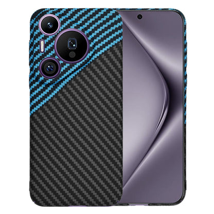 Hülle für Huawei Pura 70 Pro, Techsuit, Carbonite FiberShell, Schwarz Blau