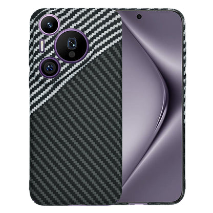 Coque pour Huawei Pura 70 Pro, Techsuit, Carbonite FiberShell, Noir Gris