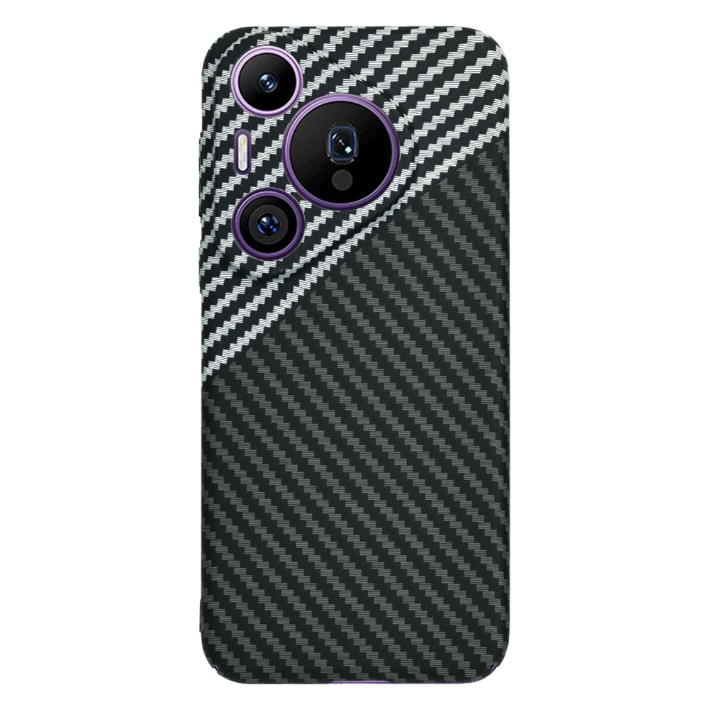 Coque pour Huawei Pura 70 Pro, Techsuit, Carbonite FiberShell, Noir Gris