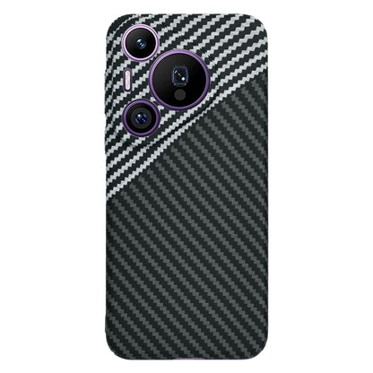 Coque pour Huawei Pura 70 Pro, Techsuit, Carbonite FiberShell, Noir Gris