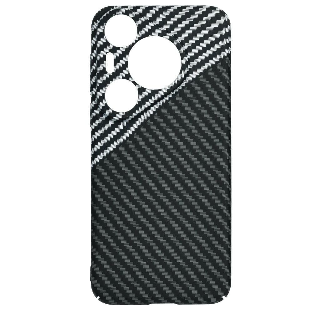 Coque pour Huawei Pura 70 Pro, Techsuit, Carbonite FiberShell, Noir Gris
