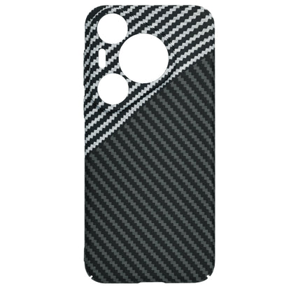 Coque pour Huawei Pura 70 Pro, Techsuit, Carbonite FiberShell, Noir Gris