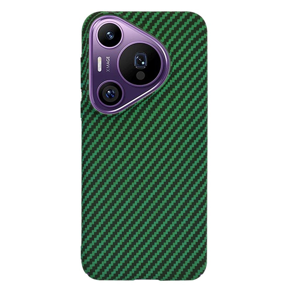 Case for Huawei Pura 70 Pro, Techsuit, Carbonite FiberShell, Green