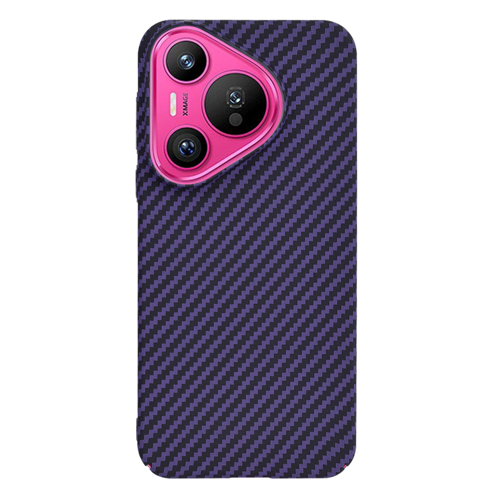 Case for Huawei Pura 70, Techsuit, Carbonite FiberShell, Purple
