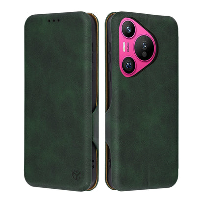 Coque pour Huawei Pura 70, Techsuit, Safe Wallet Plus, Vert