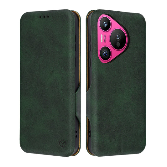 Coque pour Huawei Pura 70, Techsuit, Safe Wallet Plus, Vert