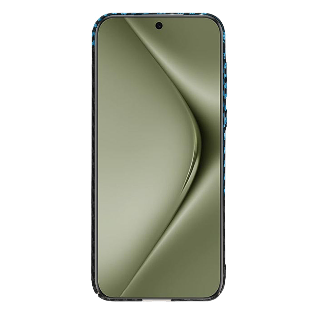 Coque pour Huawei Pura 70 Ultra, Techsuit, Carbonite FiberShell, Noir Bleu
