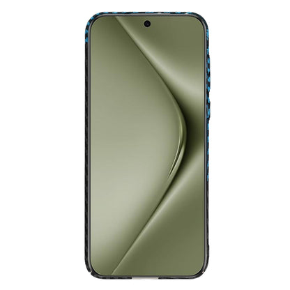 Coque pour Huawei Pura 70 Ultra, Techsuit, Carbonite FiberShell, Noir Bleu