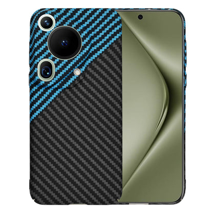 Coque pour Huawei Pura 70 Ultra, Techsuit, Carbonite FiberShell, Noir Bleu