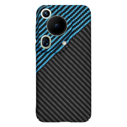 Coque pour Huawei Pura 70 Ultra, Techsuit, Carbonite FiberShell, Noir Bleu