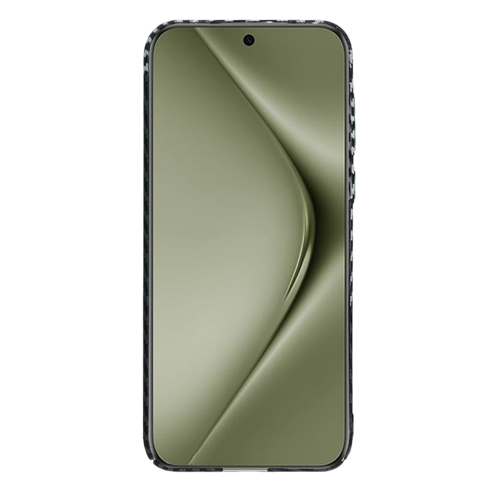 Hülle für Huawei Pura 70 Ultra, Techsuit, Carbonite FiberShell, Schwarz Grau