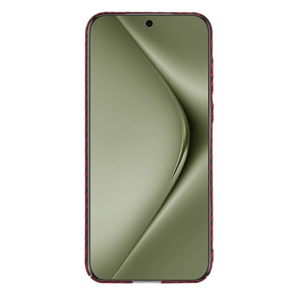 Case for Huawei Pura 70 Ultra, Techsuit, Carbonite FiberShell, Red