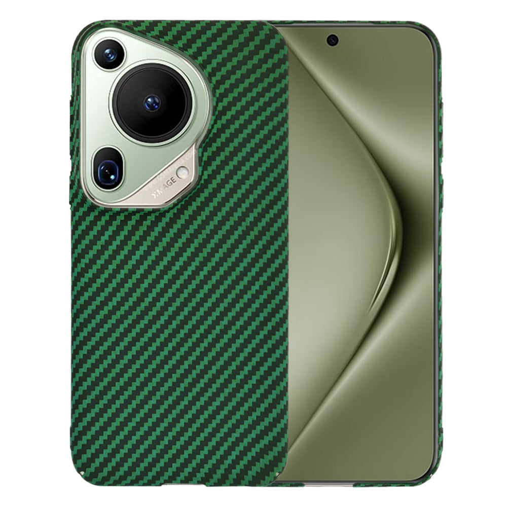 Hülle für Huawei Pura 70 Ultra, Techsuit, Carbonite FiberShell, Grün