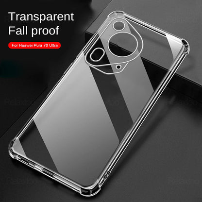 Case for Huawei Pura 70 Ultra, Techsuit, Shockproof Clear, Transparent