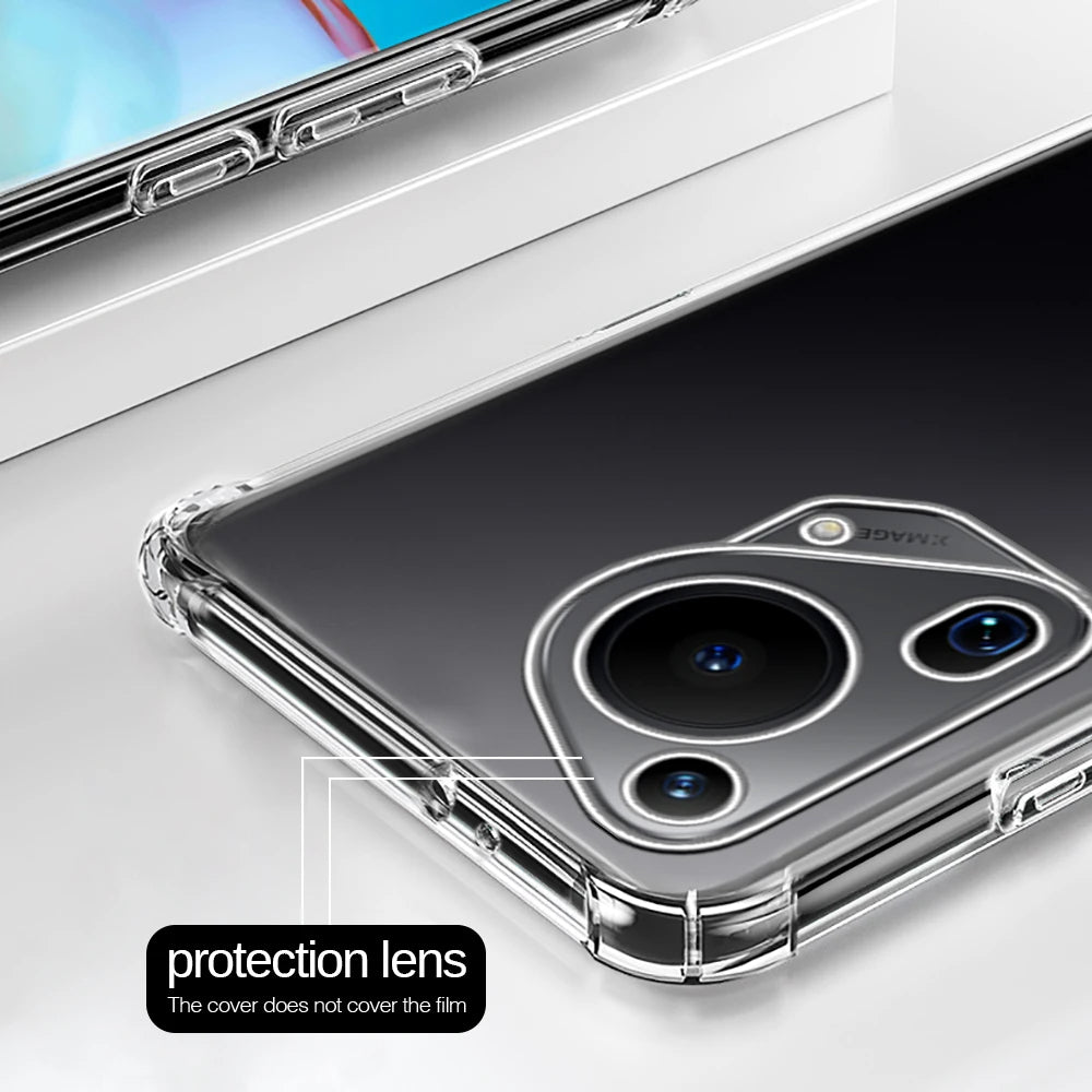 Case for Huawei Pura 70 Ultra, Techsuit, Shockproof Clear, Transparent