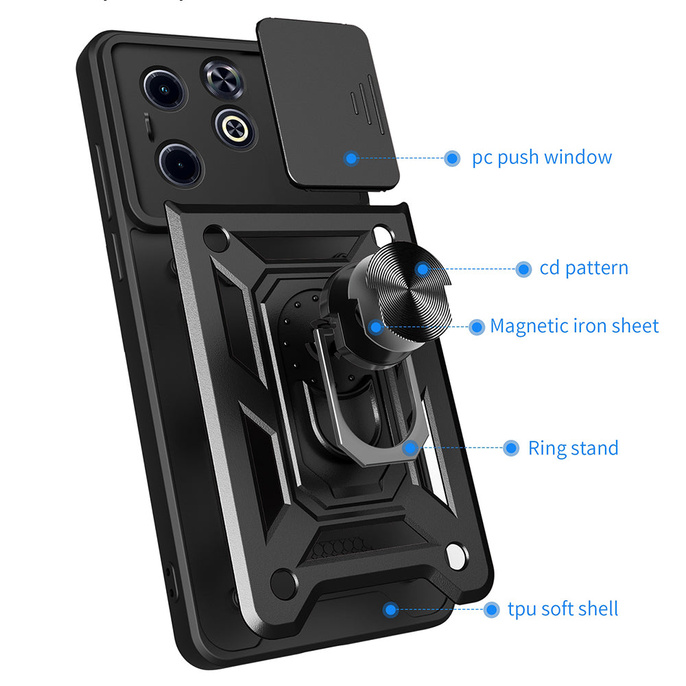 Hülle für Infinix Smart 8 / Hot 40i, Techsuit, CamShield, Grün