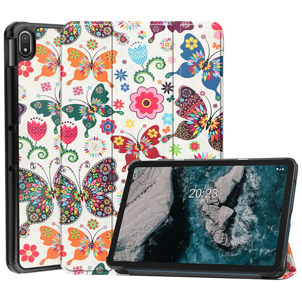 Housse pour Lenovo Idea Tab 11, Techsuit, FoldPro Butterfly, Multicolore