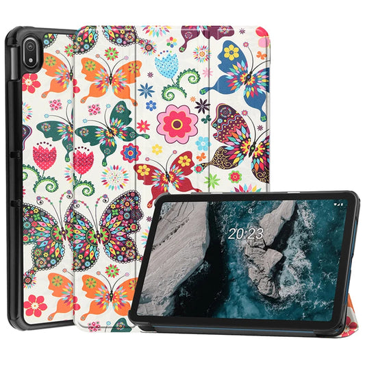 Hülle für Lenovo Idea Tab 11, Techsuit, FoldPro Butterfly, Mehrfarbig