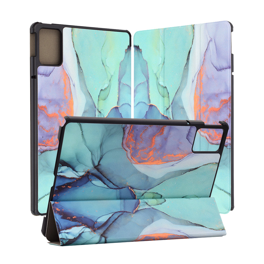 Case for Lenovo Idea Tab 11, Techsuit, FoldPro Green Time, Multicolor