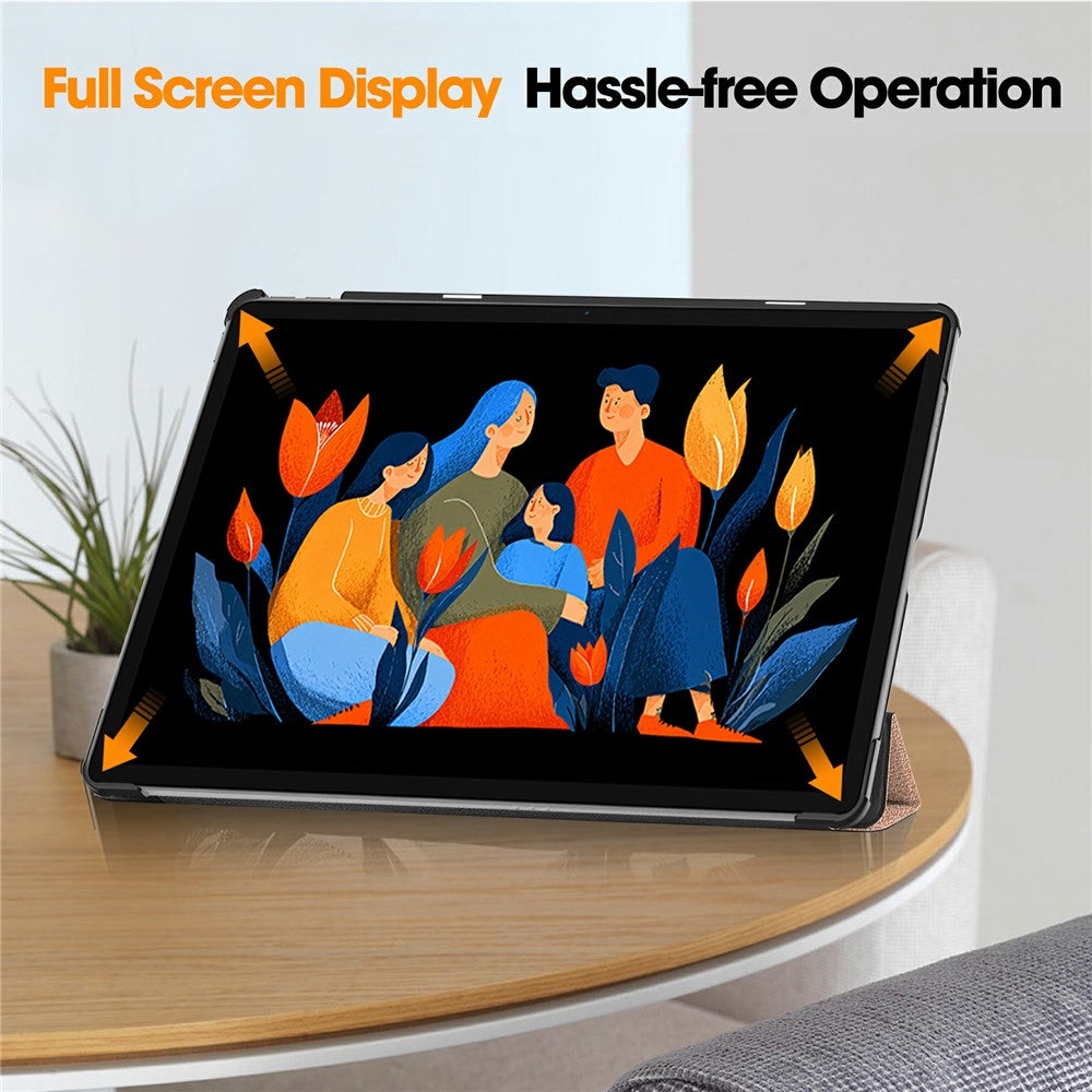Hülle für Lenovo Idea Tab Plus, Techsuit, FoldPro, Roségold