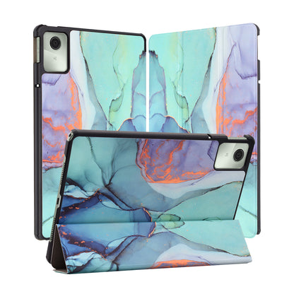 Hülle für Lenovo Tab M11, Techsuit, FoldPro Green Time, Mehrfarbig