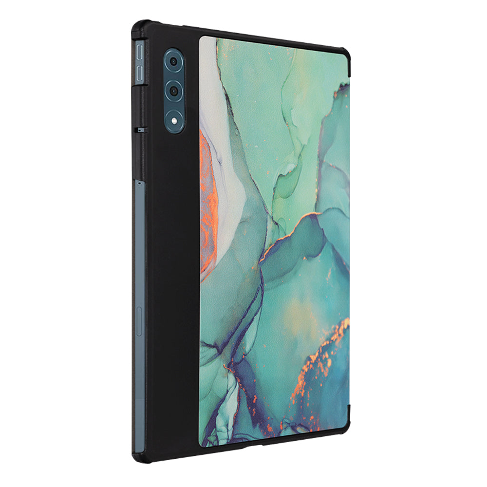 Case for Lenovo Yoga Tab Plus, Techsuit, FoldPro Green Time, Multicolor