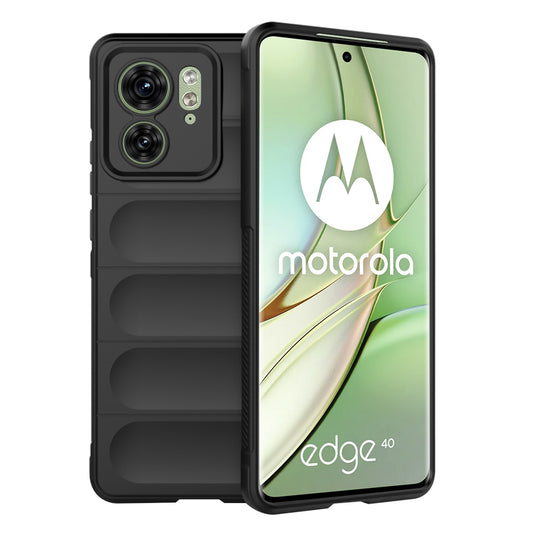 Coque pour Motorola Edge (2023) / Edge 40, Techsuit, Magic Shield, Noire