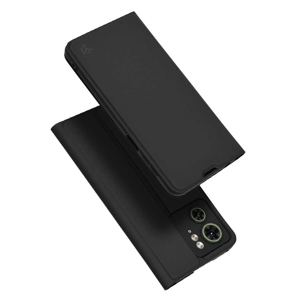 Étui pour Motorola Edge (2023) / Edge 40, Techsuit, Magskin Book, Noir