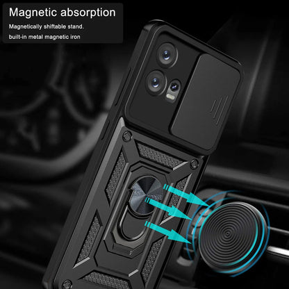 Hülle für Motorola Edge 30 Fusion, Techsuit, CamShield, Schwarz