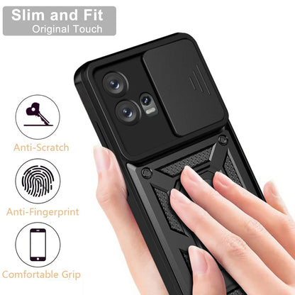 Hülle für Motorola Edge 30 Fusion, Techsuit, CamShield, Schwarz