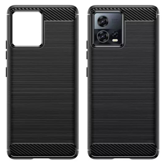 Hülle für Motorola Edge 30 Fusion, Techsuit, Carbon, Schwarz
