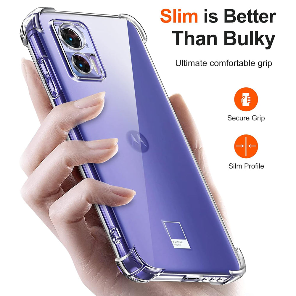 Coque pour Motorola Edge 30 Neo, Techsuit, Anti-choc Claire, Transparente