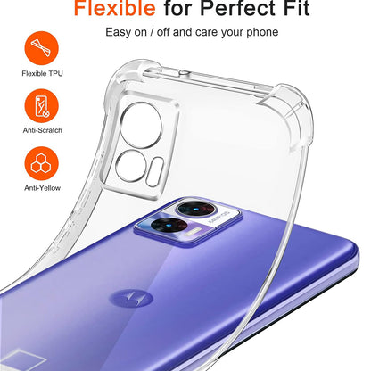 Coque pour Motorola Edge 30 Neo, Techsuit, Anti-choc Claire, Transparente