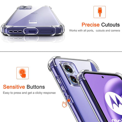 Coque pour Motorola Edge 30 Neo, Techsuit, Anti-choc Claire, Transparente