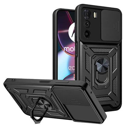 Hülle für Motorola Edge 30, Techsuit, CamShield, Schwarz