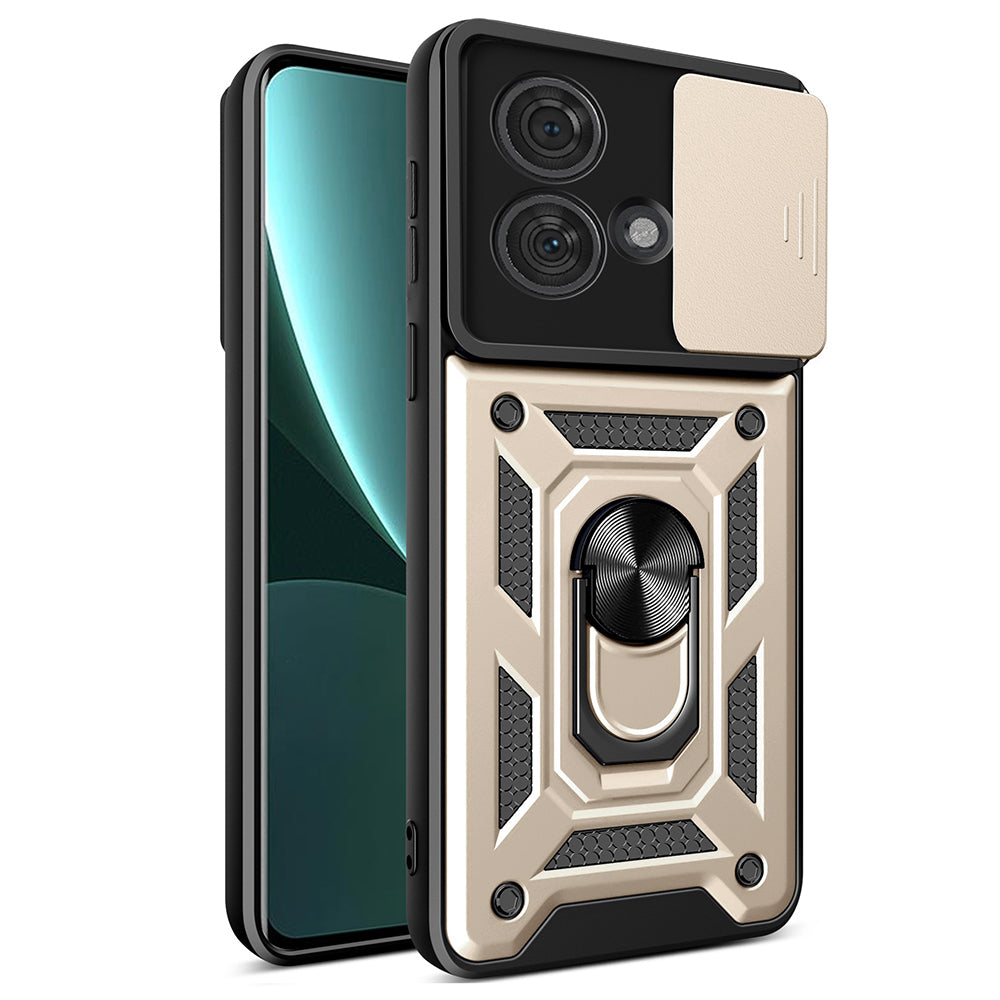 Coque pour Motorola Edge 40 Neo, Techsuit, CamShield, Dorée