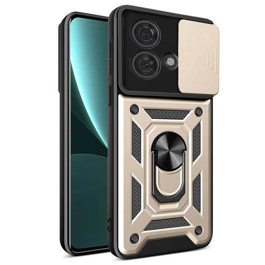 Coque pour Motorola Edge 40 Neo, Techsuit, CamShield, Dorée