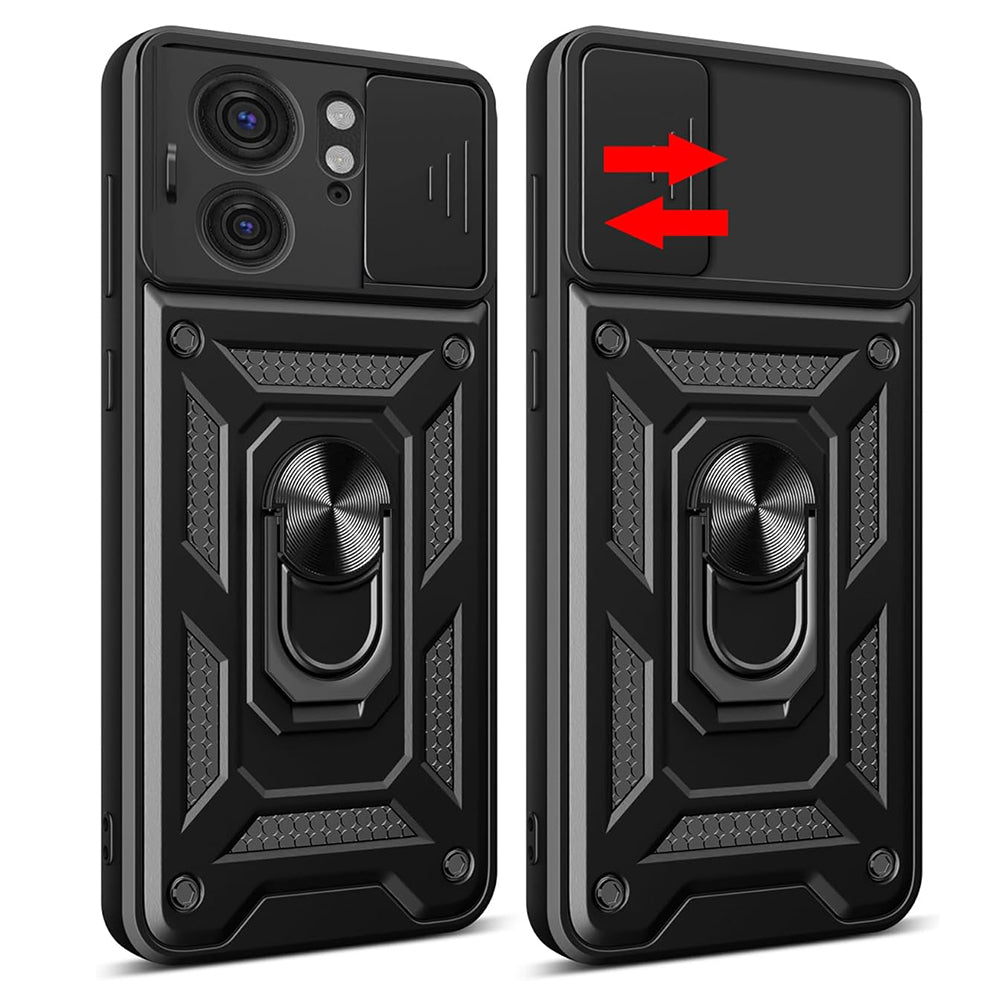 Case for Motorola Edge 40, Techsuit, CamShield, Black